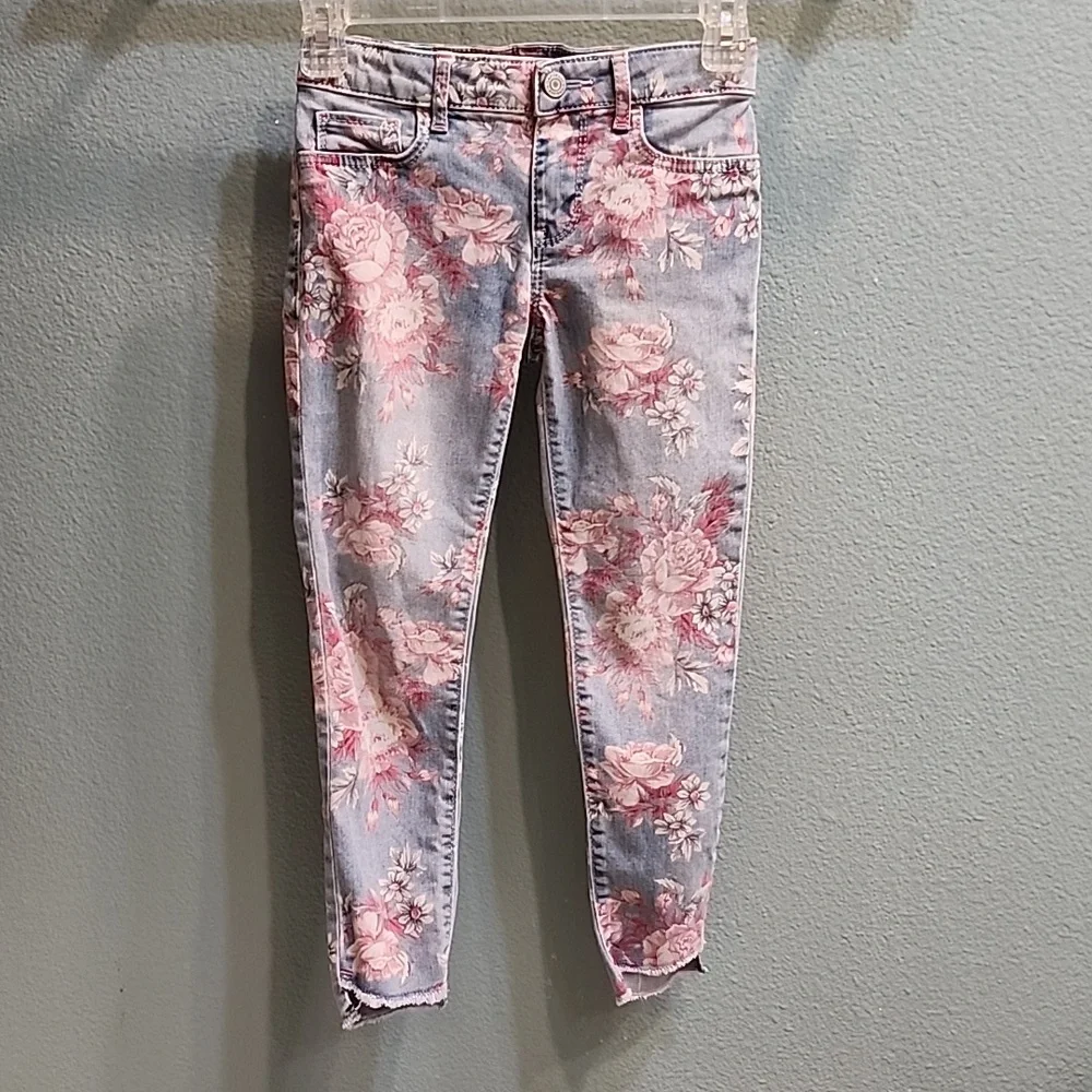 Gap Kids Jeggings Floral Denim Size 8